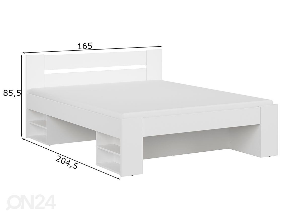 Sänky 160x200 cm kuvasuurennos mitat