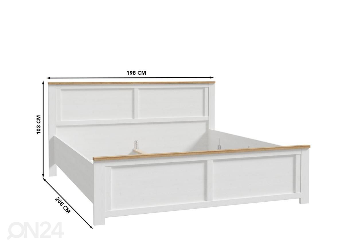 Sänky 180x200 cm kuvasuurennos mitat