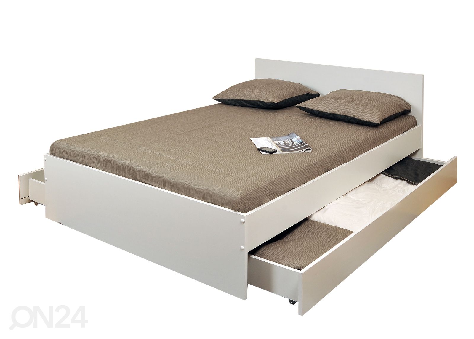 Sänky kahdella vuodevaatelaatikolla Oslo 160x200 cm kuvasuurennos