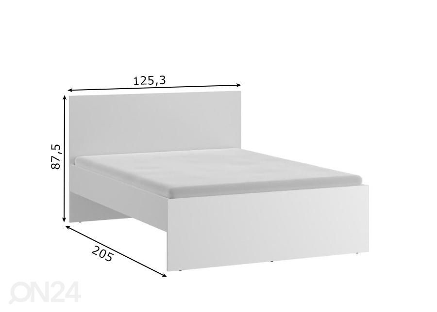 Sänky Marlow 120x200 cm kuvasuurennos mitat