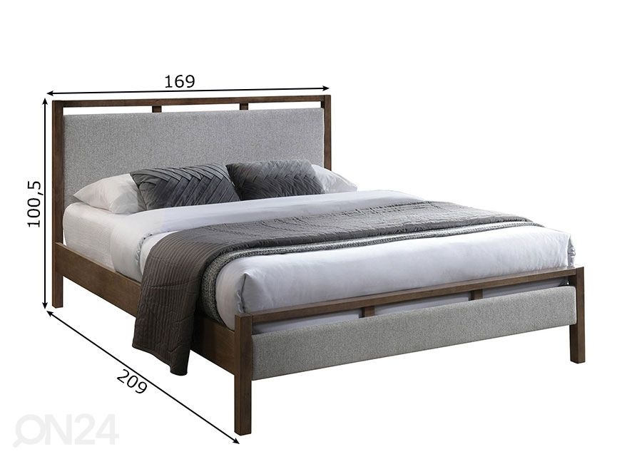 Sänky Voksi 160x200 cm kuvasuurennos mitat
