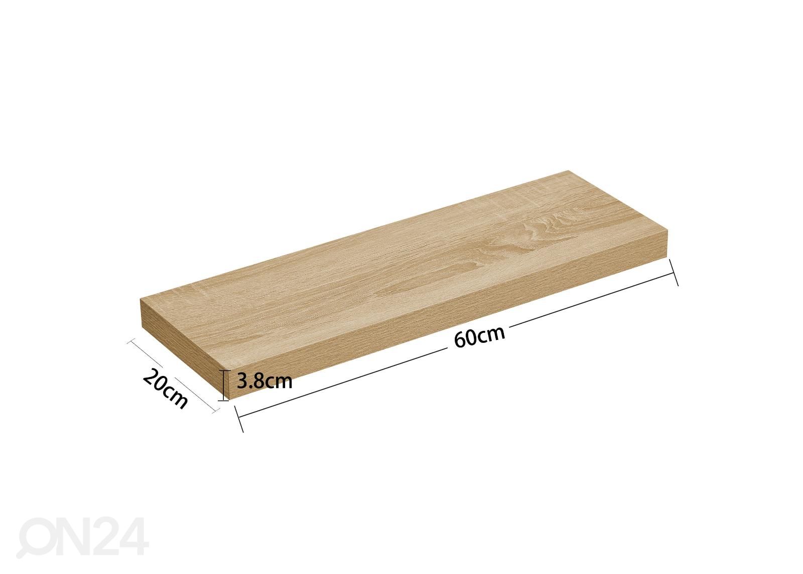 Seinähylly 60 cm kuvasuurennos mitat