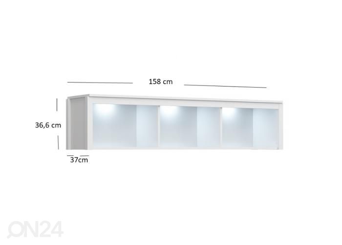 Seinähylly Ole 158 cm kuvasuurennos mitat