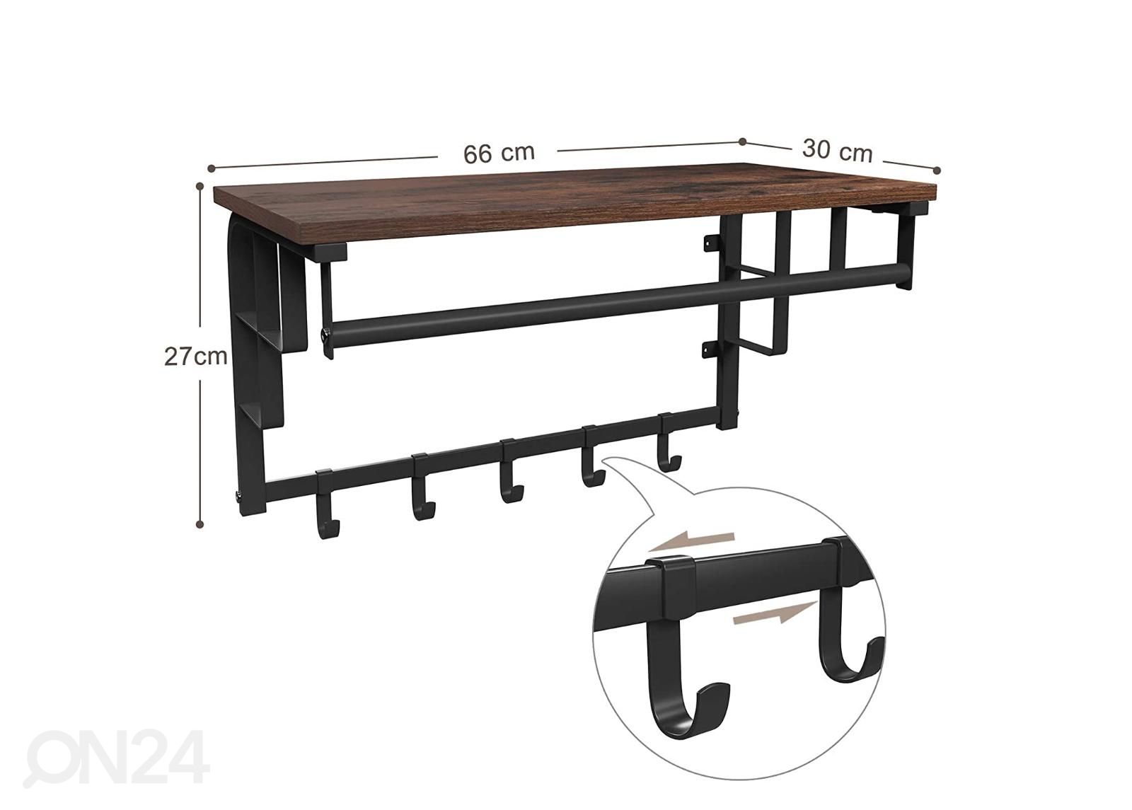 Seinänaulakko 66 cm kuvasuurennos mitat