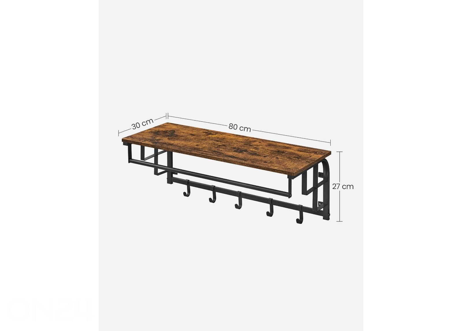 Seinänaulakko 80 cm kuvasuurennos mitat