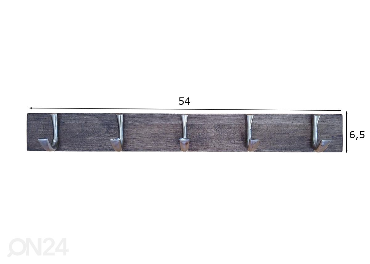 Seinänaulakko koivusta 54 cm kuvasuurennos mitat