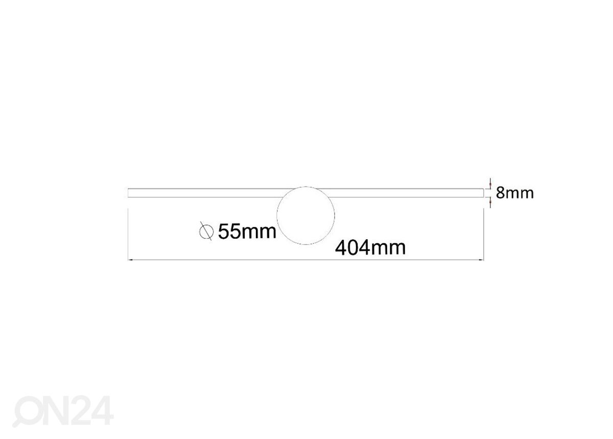 Seinävalaisin Camara Chrome 6 kuvasuurennos mitat