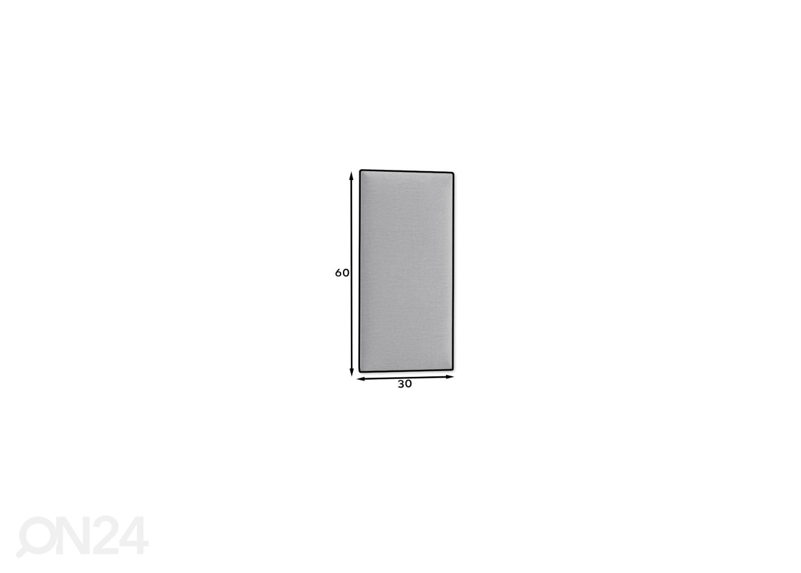 Sisustuspaneeli kankaalla 60x30 cm kuvasuurennos mitat