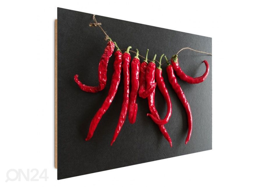 Sisustustaulu Chili Peppers 40x50 cm kuvasuurennos