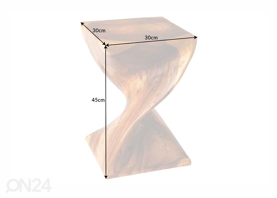 Sivupöytä Helix 30x30 cm kuvasuurennos mitat