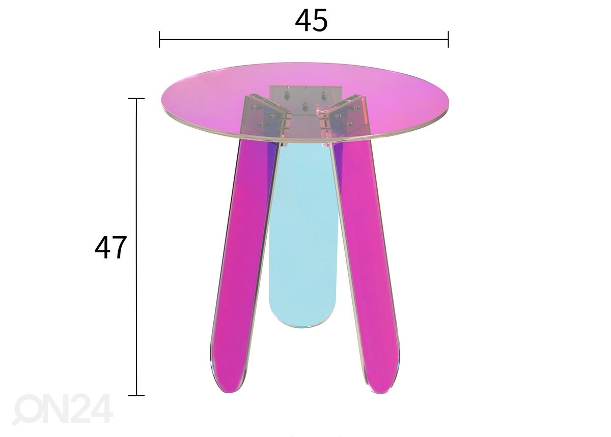 Sivupöytä Modig Ø 45 cm kuvasuurennos mitat