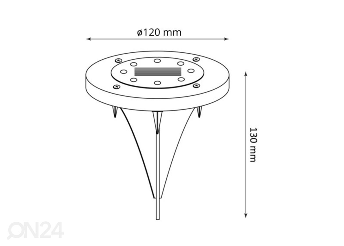 Solarvalo Sol, 2 kpl kuvasuurennos mitat