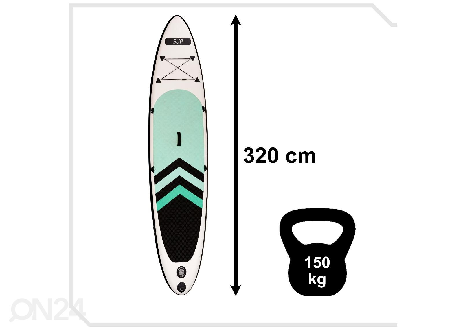 Sup-lauta 320 cm kuvasuurennos mitat