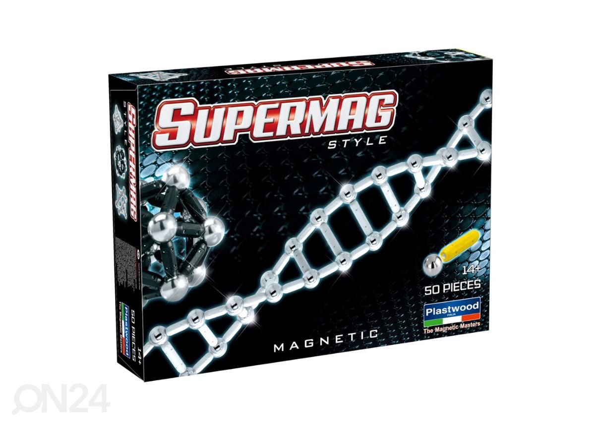 Supermag magneettiset rakennuspalikat Style 24 osaa kuvasuurennos