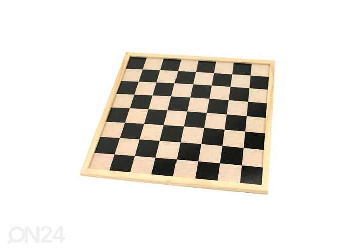 Tammi/shakkilauta (ilman pelinappuloita) 40 x 40 cm kuvasuurennos