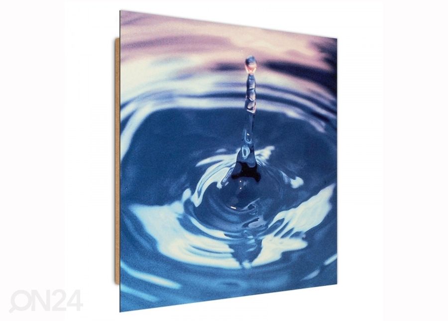 Taulu A drop in the water 3D 30x30 cm kuvasuurennos