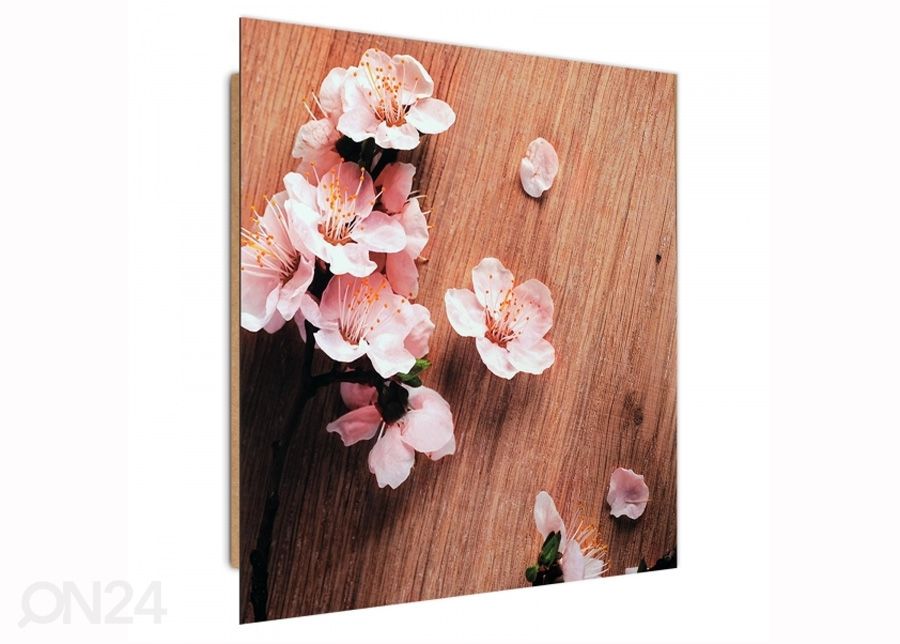 Taulu Cherry blossoms 1 3D 30x30 cm kuvasuurennos