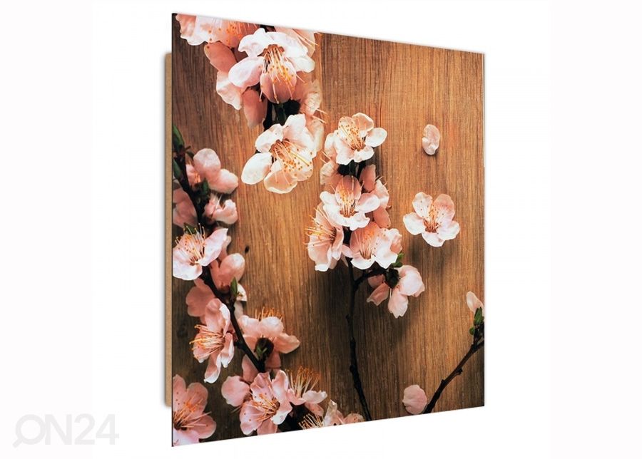 Taulu Cherry blossoms 2 3D 30x30 cm kuvasuurennos