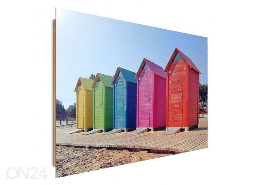 Taulu Colorful booths 50x70 cm kuvasuurennos