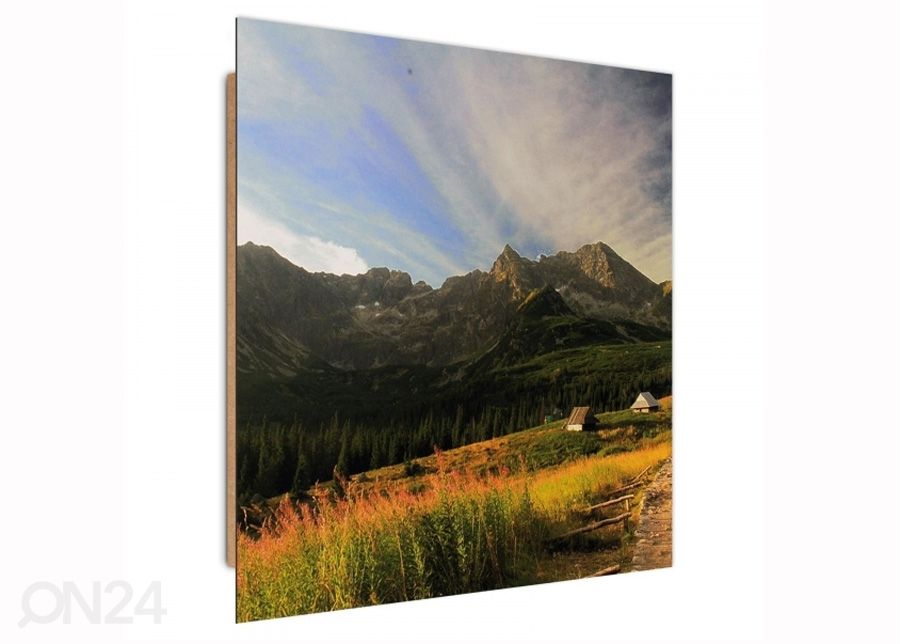 Taulu Mountain landscape 3D 30x30 cm kuvasuurennos