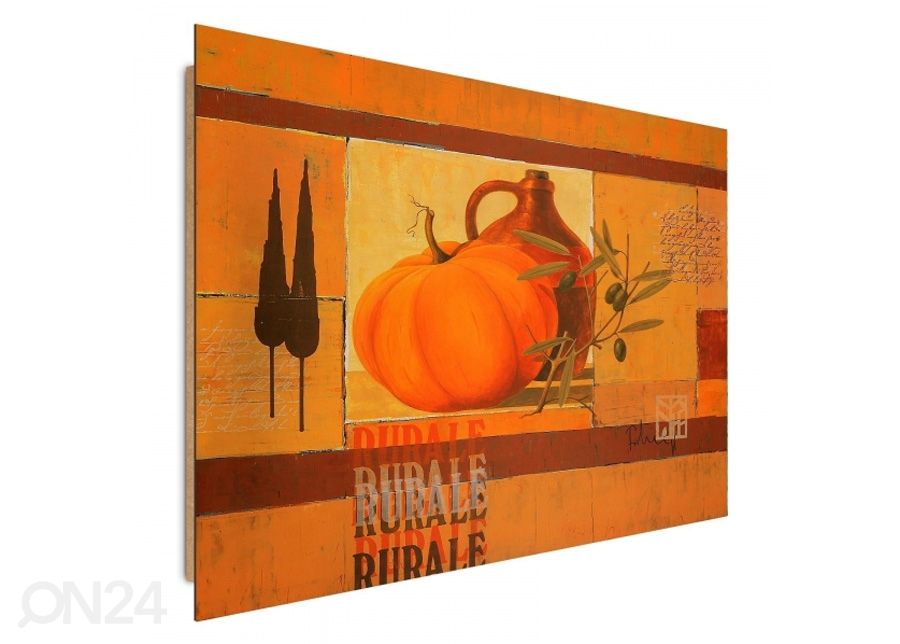 Taulu Pumpkin and olive oil 3D 98x68 cm kuvasuurennos