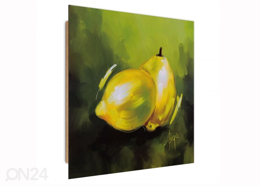 Taulu Two Lemons 3D 30x30 cm kuvasuurennos