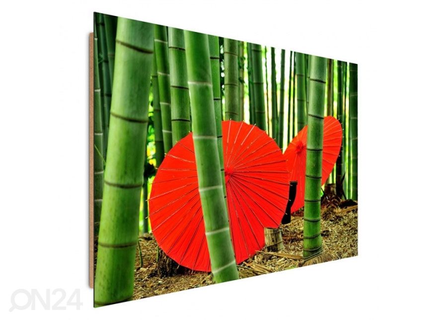 Taulu Umbrellas in a bamboo grove 30x40 cm kuvasuurennos