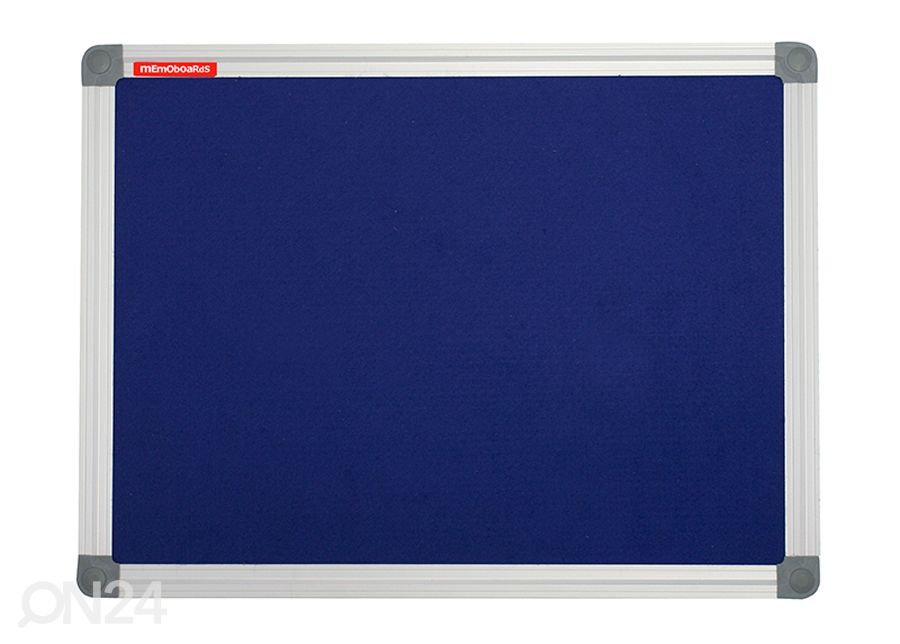 Tekstiilitaulu memoboards classic (alumiini kehys, sininen) 120x90 cm kuvasuurennos