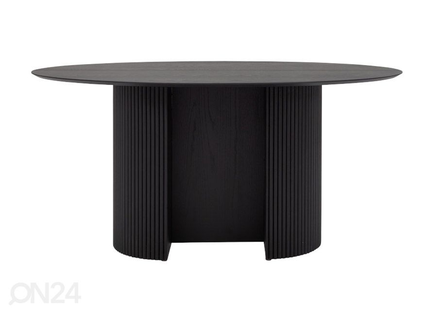 Tenzo ruokapöytä Rod 160x110 cm, musta kuvasuurennos