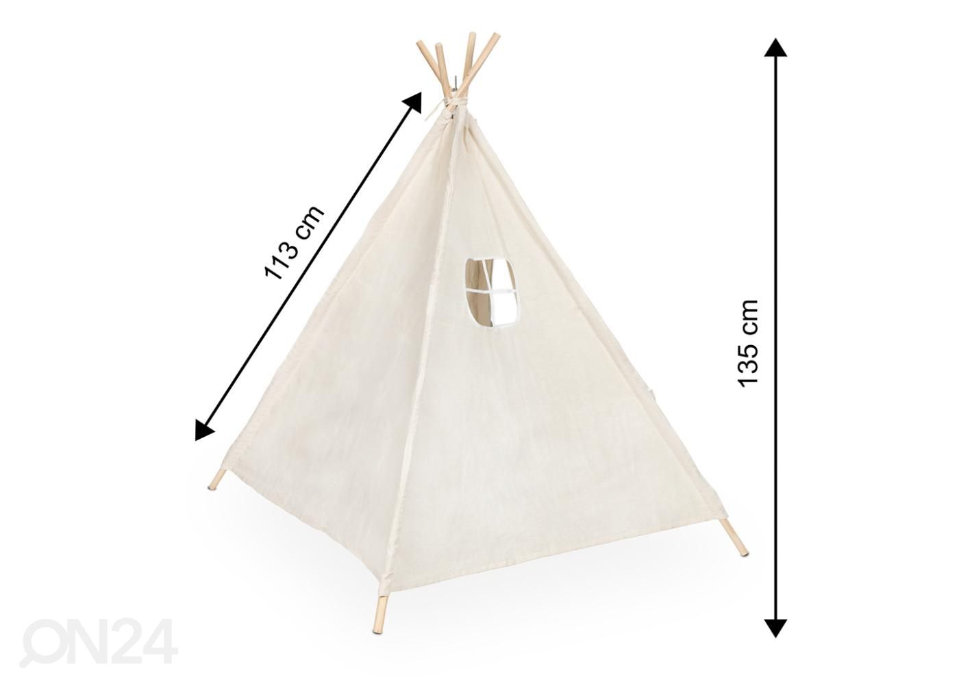 Tipii-teltta Wigwam kuvasuurennos mitat