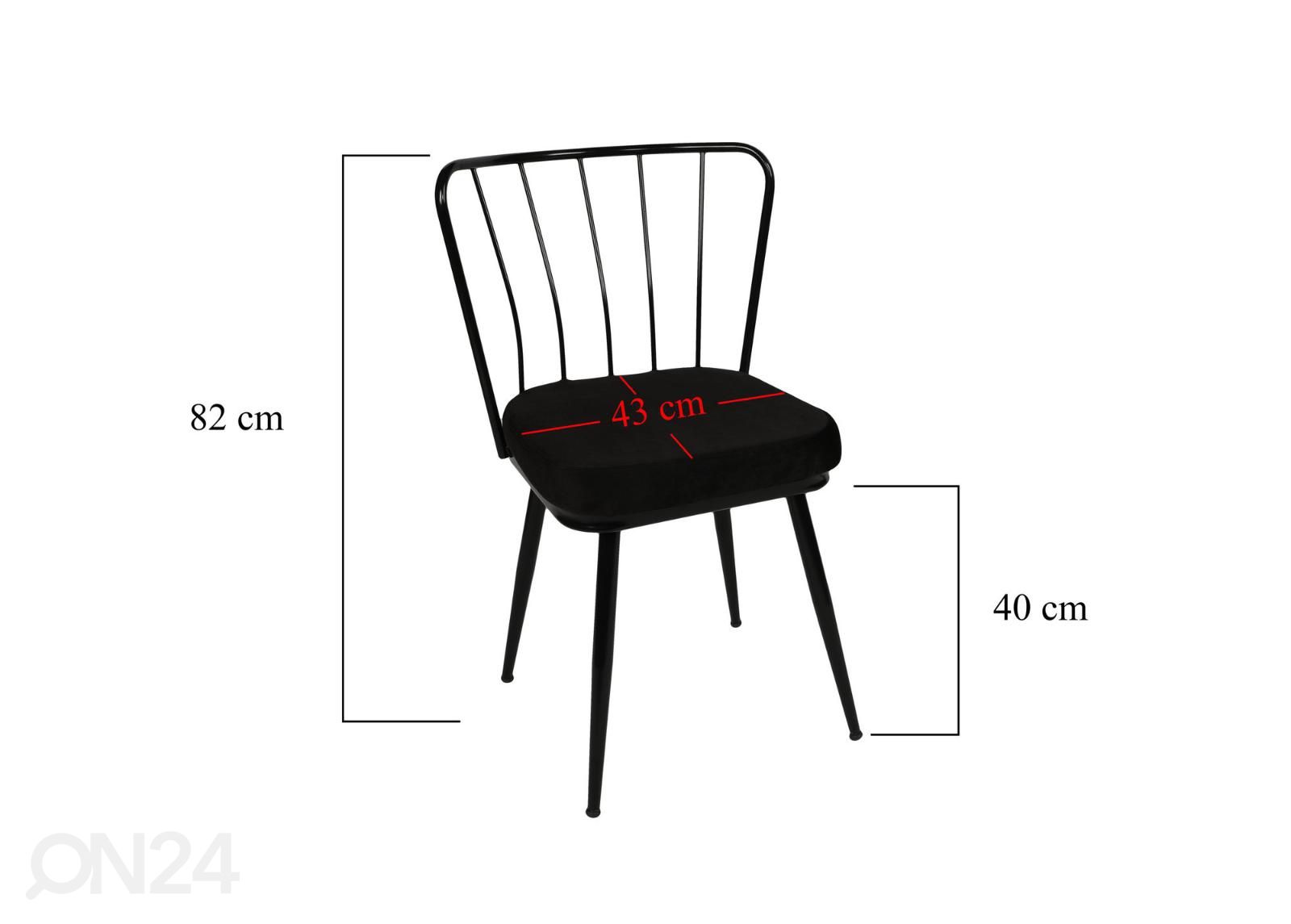 Tuolit, 4 kpl kuvasuurennos mitat