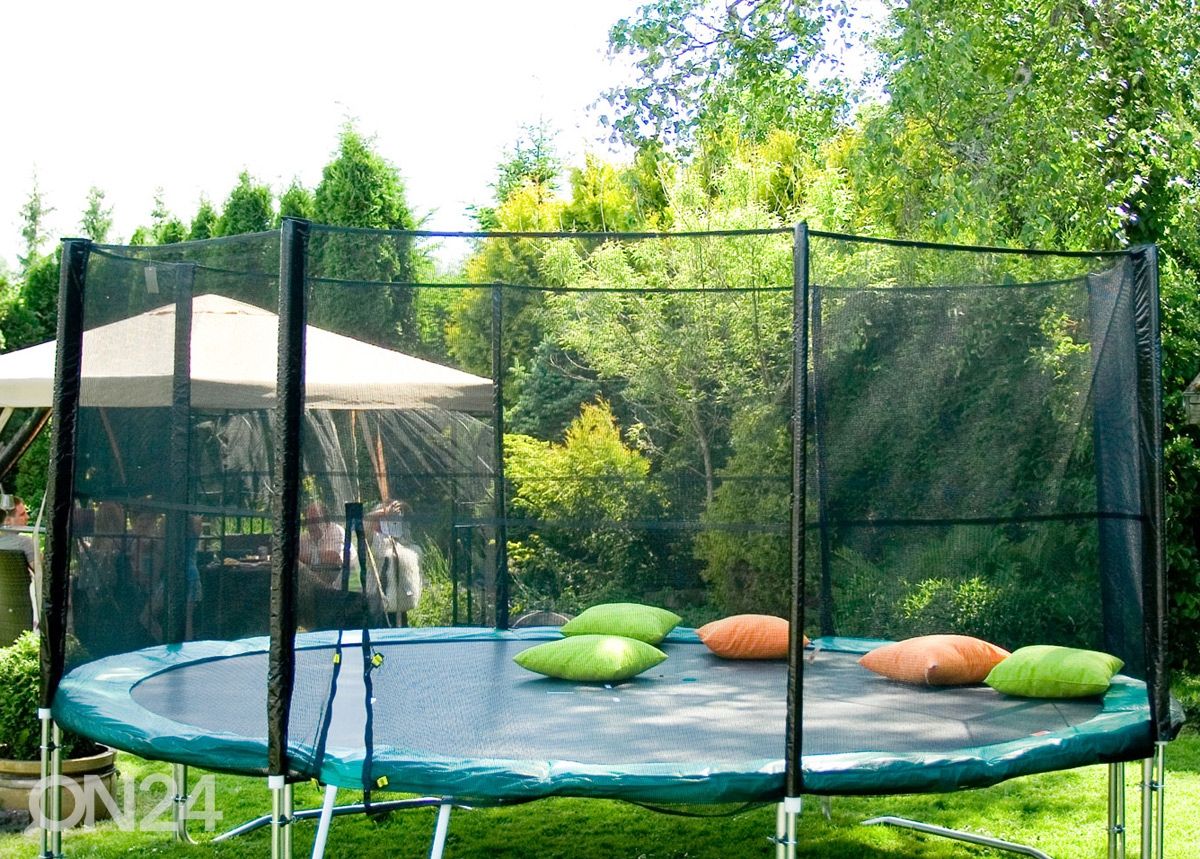 Turvaverkko 3,66 m trampoliiniin tolpilla kuvasuurennos