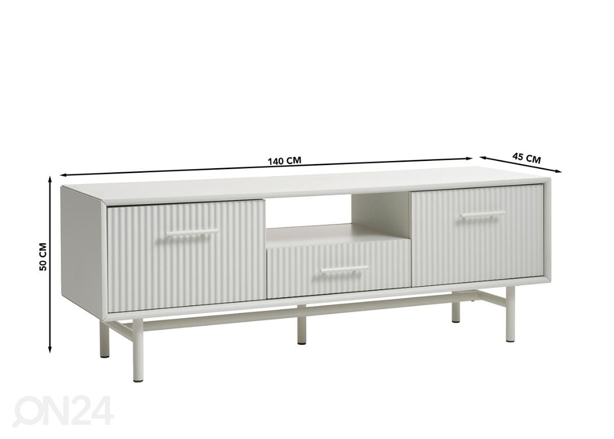 TV-taso 140 cm kuvasuurennos mitat