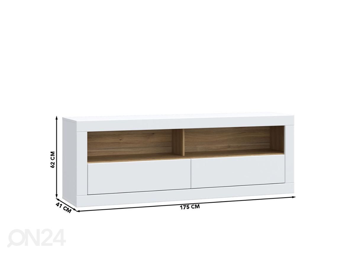 TV-taso 175 cm kuvasuurennos mitat