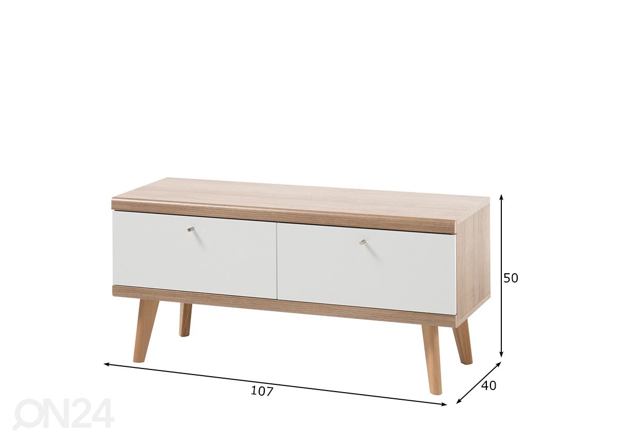 TV-taso Lena 107 cm kuvasuurennos mitat