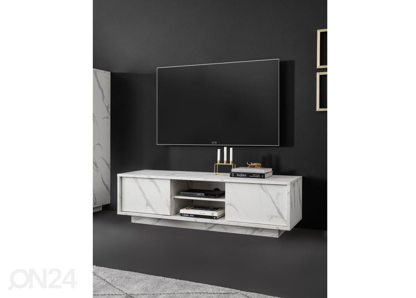 TV-taso marmorijäljitelmällä Carrara 139 cm kuvasuurennos