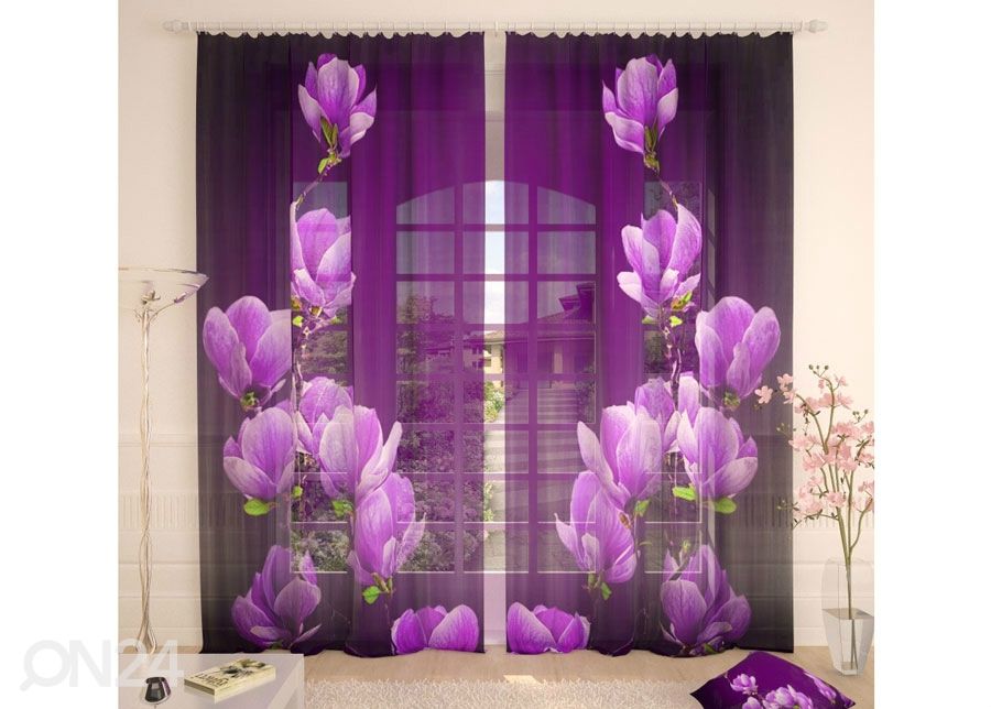 Tylliverho Purple Magnolia 400x260 cm kuvasuurennos