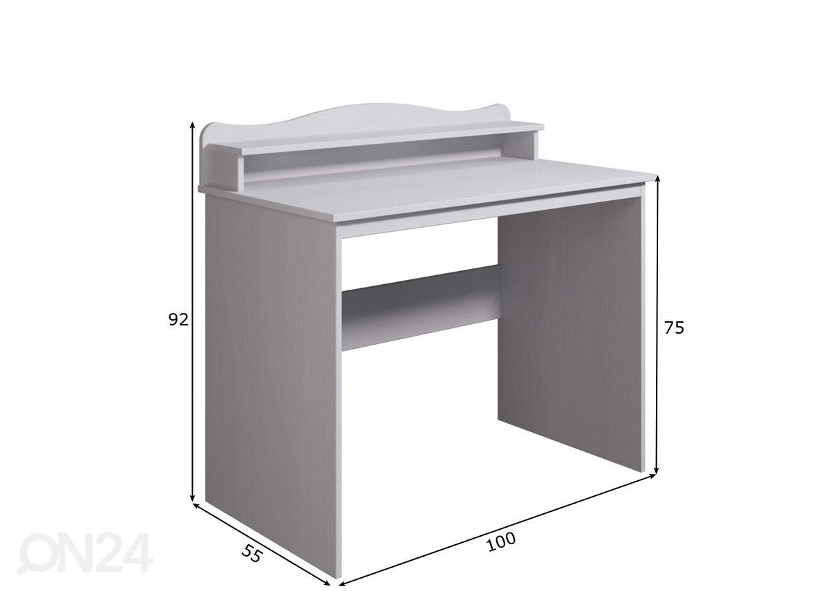 Työpöytä Ilva 100 cm kuvasuurennos mitat