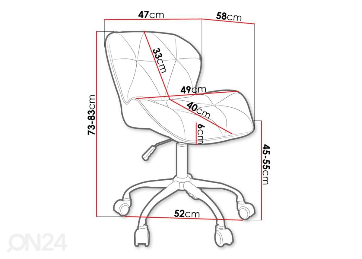 Työtuoli Ata kuvasuurennos mitat