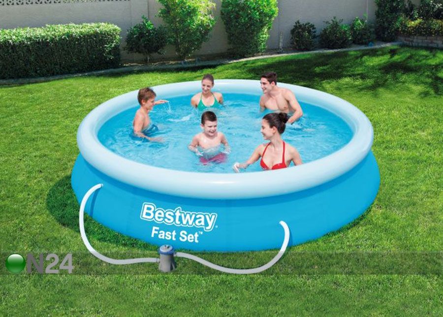 Uima-allas Bestway Fast Set 366x76 cm suodatinpumpulla kuvasuurennos