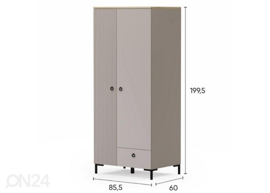 Vaatekaappi Dominica 85,5 cm kuvasuurennos mitat