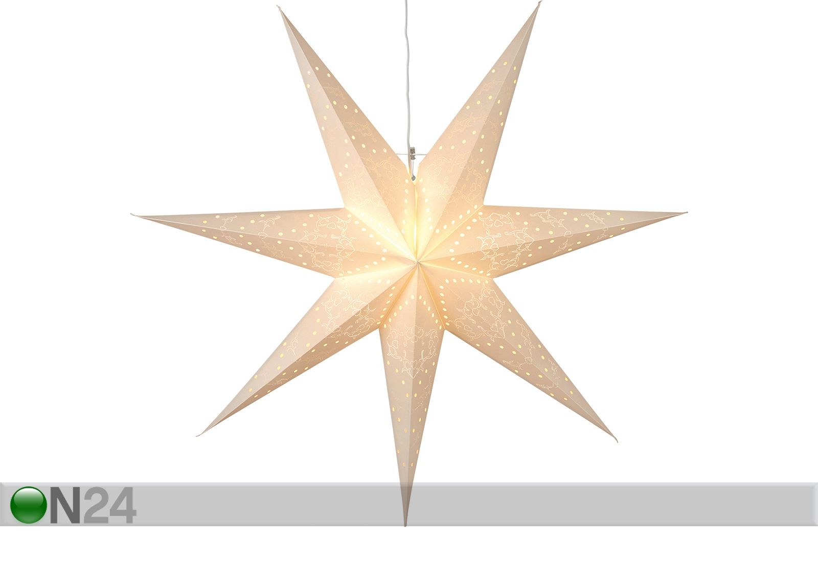 Valkoinen tähti SENSY 70 cm kuvasuurennos