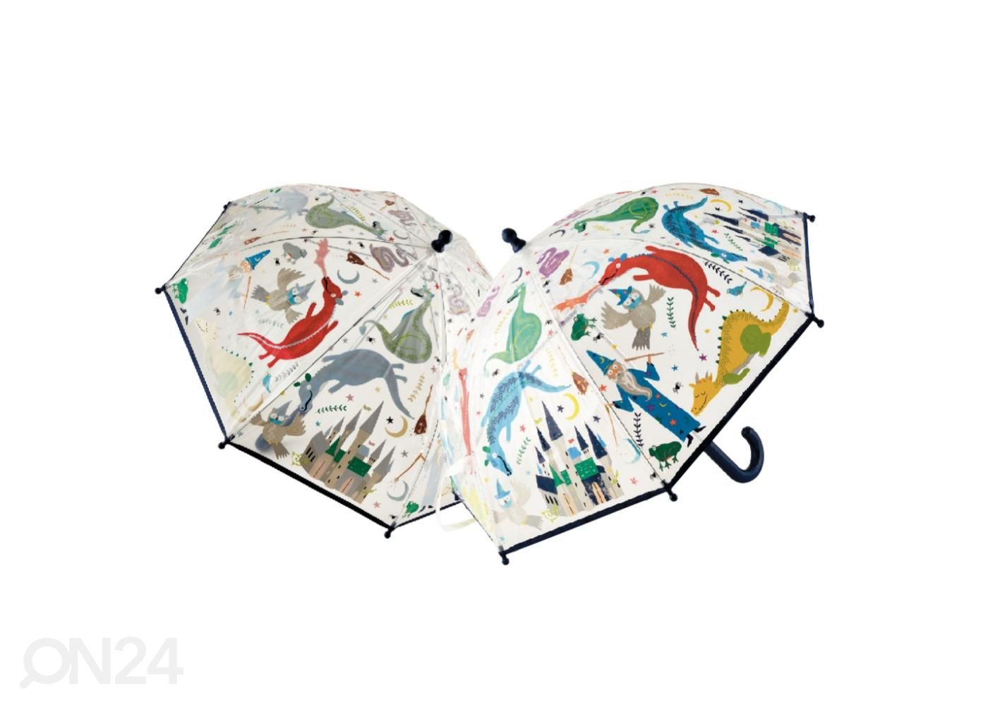 Väriä muuttava sateenvarjo Noidutut kuvasuurennos