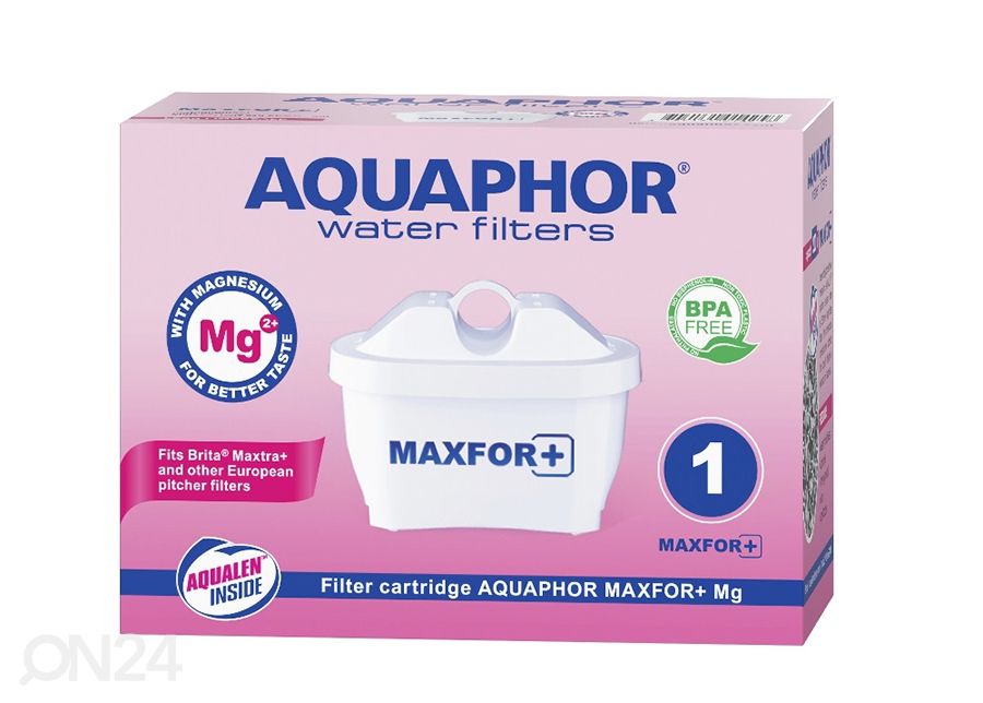 Vedensuodatin Aquaphor MAXFOR + Mg kuvasuurennos