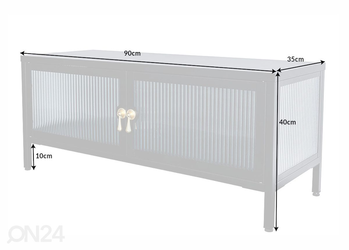 Vitriinikaappi Amsterdam 90 cm kuvasuurennos mitat