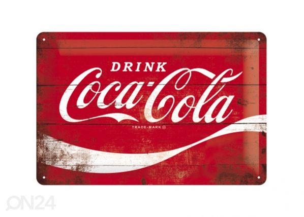 Retro metallitaulu COCA-COLA LOGO 20x30 cm