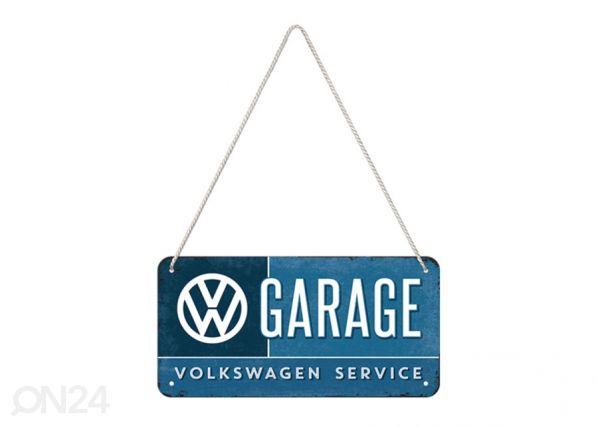 Retro metallitaulu VW Garage 10x20 cm
