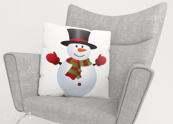 Koristetyynyliina CHRISTMAS SNOWMAN 40x60 cm