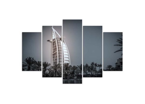 5-osainen sisustustaulu Burj Al Arab Hotel in Dubai