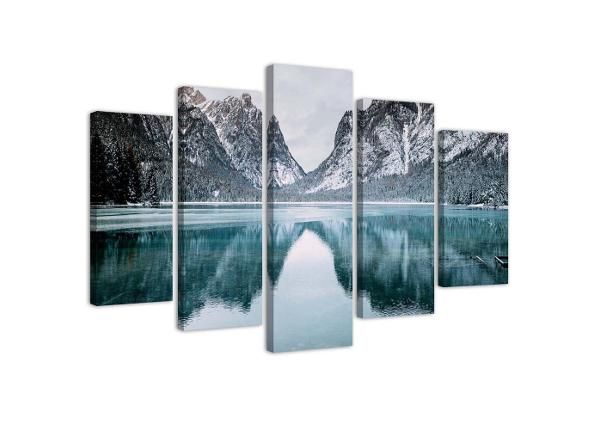5-osainen taulu Mountain Landscape 150x100 cm